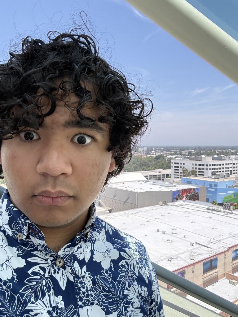 Konnor selfie on a balcony