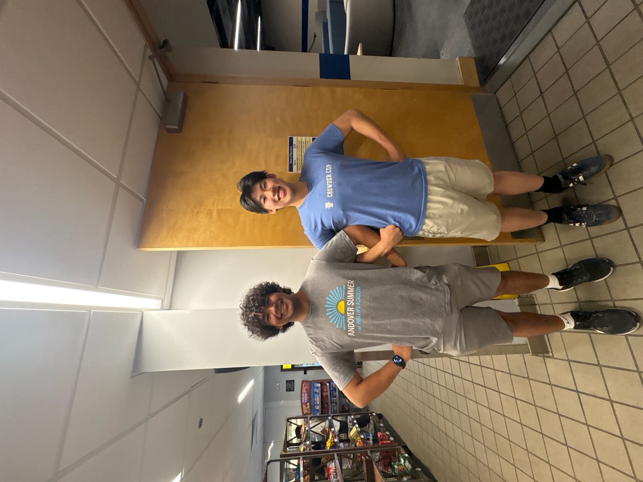 Konnor with a friend at Andover Summer