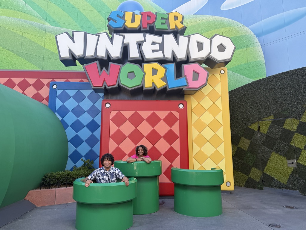 Konnor at Super Nintendo World